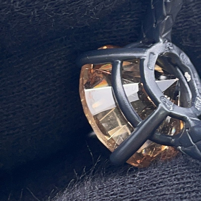 ボッテガヴェネタ リング カラーストーン ラウンドカット イントレチャート サイズ13号 BOTTEGA VENETA 指輪