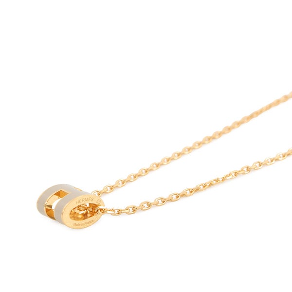 エルメス ネックレス ミニ・ポップアッシュ マロングラッセ/ゴールド金具 HERMES アクセサリー ポップH