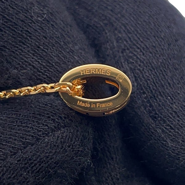 エルメス ネックレス ミニ・ポップアッシュ マロングラッセ/ゴールド金具 HERMES アクセサリー ポップH