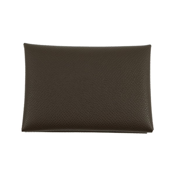 エルメス コインケース カルヴィ デュオ ヴェールロデン/シルバー金具 エプソン G刻印 財布