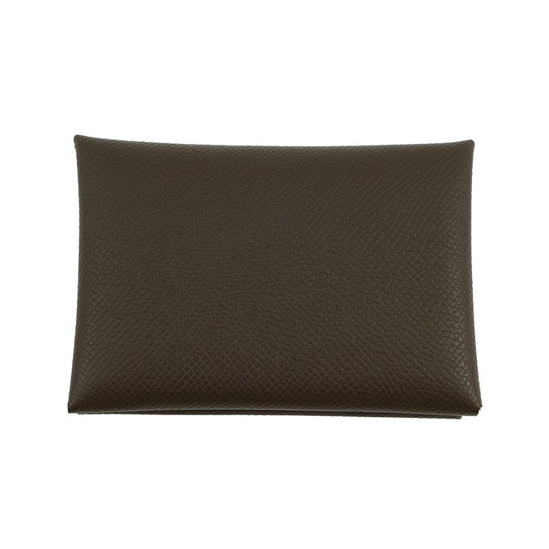 エルメス コインケース カルヴィ デュオ ヴェールロデン/シルバー金具 エプソン G刻印 財布