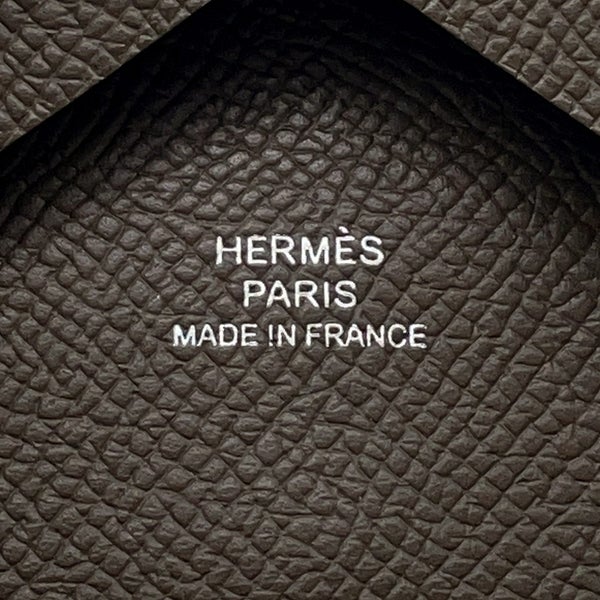 エルメス コインケース カルヴィ デュオ ヴェールロデン/シルバー金具 エプソン G刻印 財布