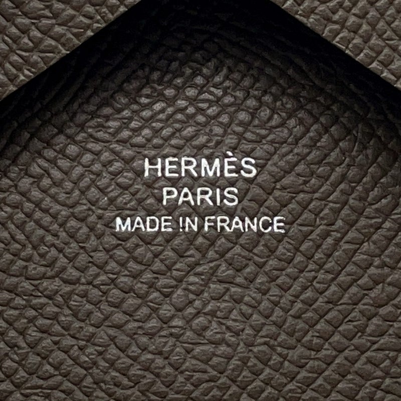 エルメス コインケース カルヴィ デュオ ヴェールロデン/シルバー金具 エプソン G刻印 財布