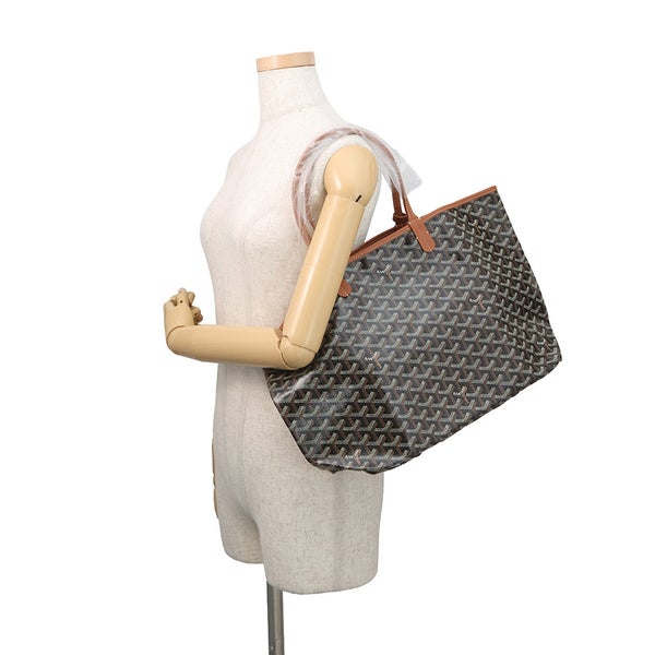 ゴヤール トートバッグ サンルイPM PVC/レザー STLOUIPMLTY01CL03P GOYARD ポーチ付き