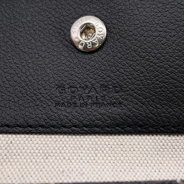 ゴヤール トートバッグ サンルイPM PVC レザー STLOUIPMLTY01CL01P GOYARD ポーチ付き 黒 ヘリンボーン