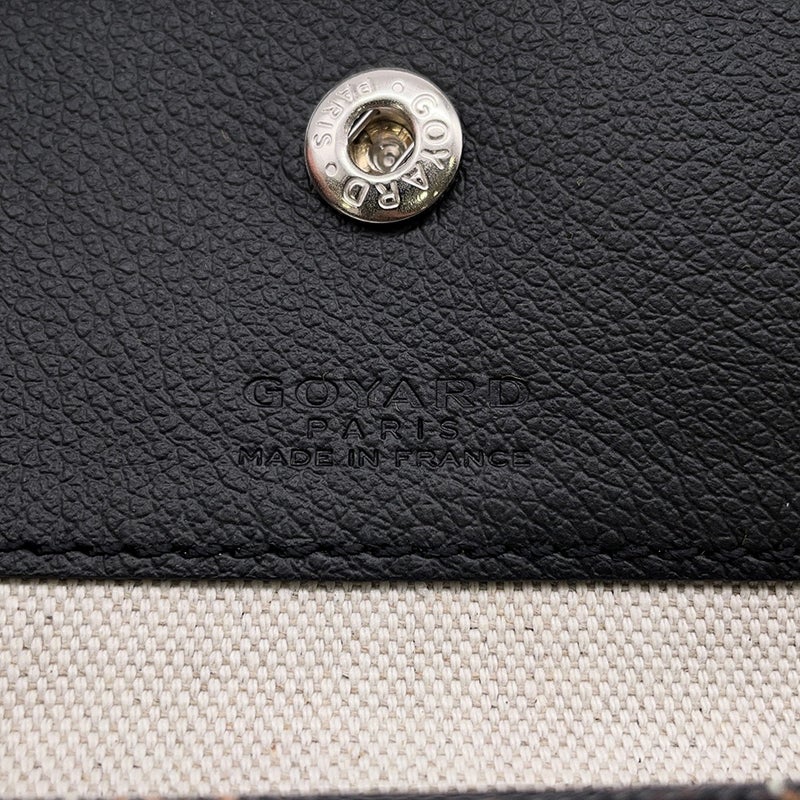 ゴヤール トートバッグ サンルイPM PVC レザー STLOUIPMLTY01CL01P GOYARD ポーチ付き 黒 ヘリンボーン