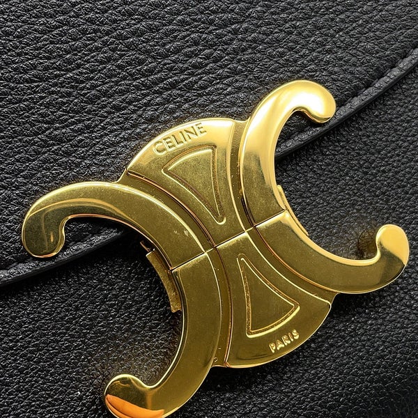 セリーヌ ハンドバッグ ティーン ニノ レザー 118113 CELINE 2wayショルダーバッグ 黒