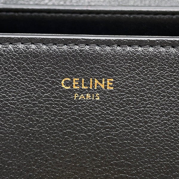 セリーヌ ハンドバッグ ティーン ニノ レザー 118113 CELINE 2wayショルダーバッグ 黒