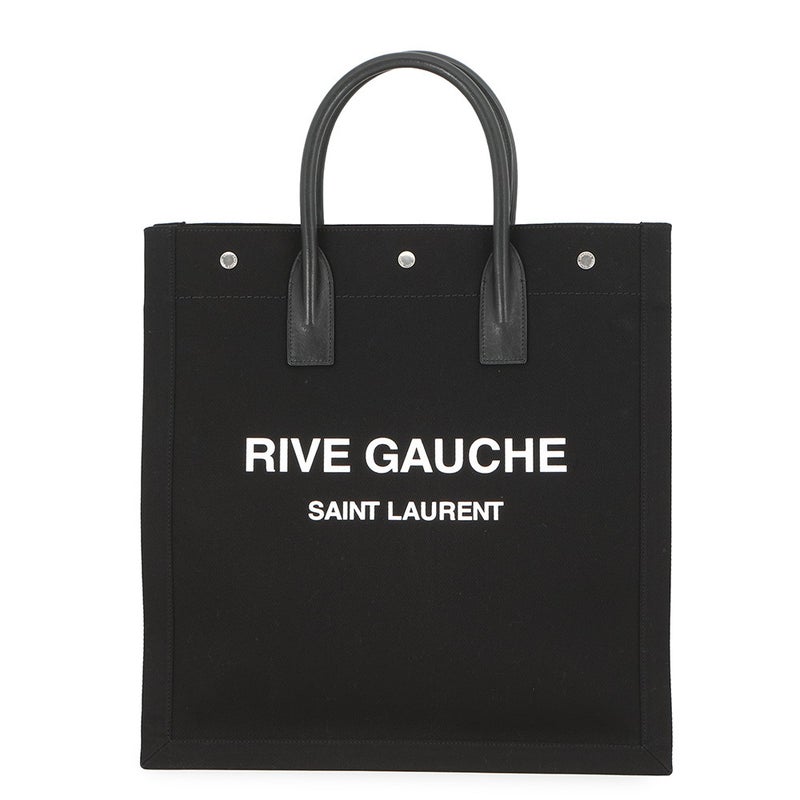 サンローランパリ トートバッグ リヴ ゴーシュ スモール キャンバス/レザー 632539 SAINT LAURENT PARIS 黒