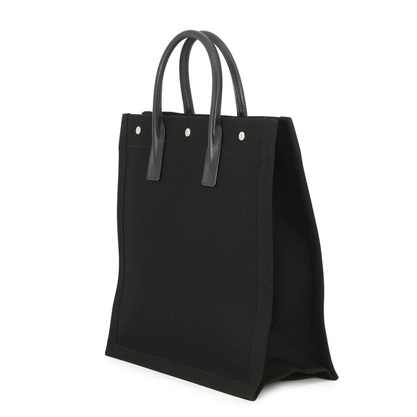 サンローランパリ トートバッグ リヴ ゴーシュ スモール キャンバス/レザー 632539 SAINT LAURENT PARIS 黒