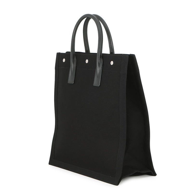 サンローランパリ トートバッグ リヴ ゴーシュ スモール キャンバス/レザー 632539 SAINT LAURENT PARIS 黒