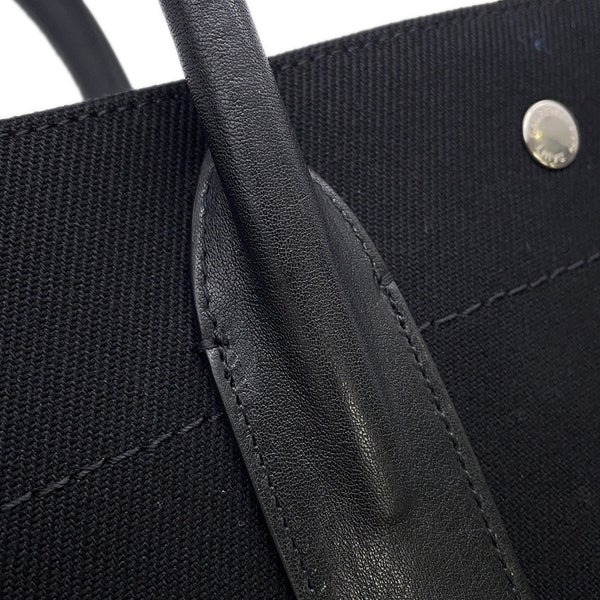 サンローランパリ トートバッグ リヴ ゴーシュ スモール キャンバス/レザー 632539 SAINT LAURENT PARIS 黒