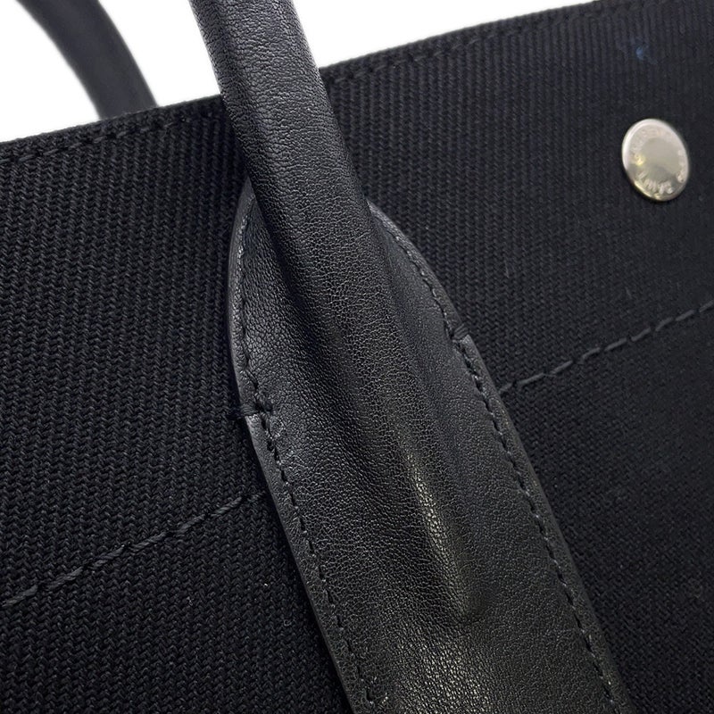 サンローランパリ トートバッグ リヴ ゴーシュ スモール キャンバス/レザー 632539 SAINT LAURENT PARIS 黒