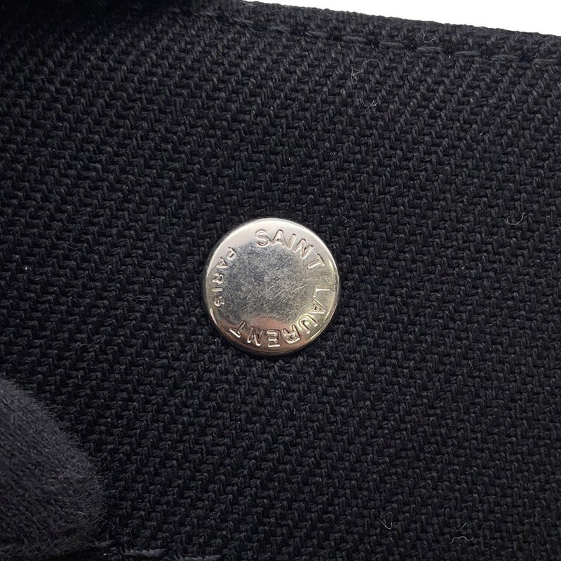 サンローランパリ トートバッグ リヴ ゴーシュ スモール キャンバス/レザー 632539 SAINT LAURENT PARIS 黒