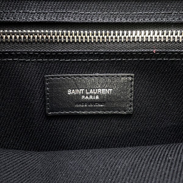 サンローランパリ トートバッグ リヴ ゴーシュ スモール キャンバス/レザー 632539 SAINT LAURENT PARIS 黒