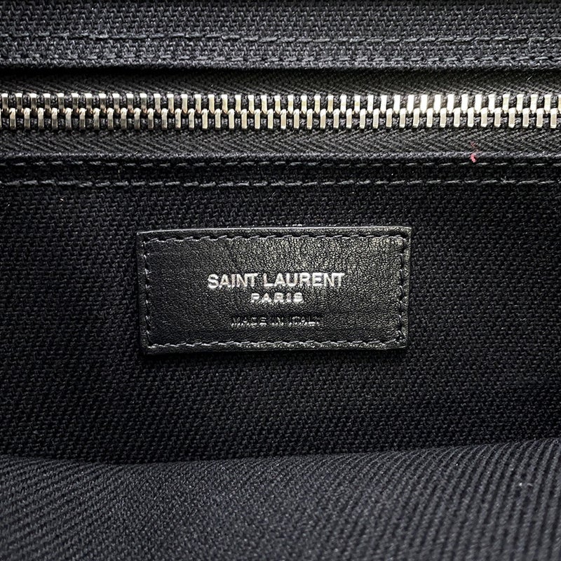 サンローランパリ トートバッグ リヴ ゴーシュ スモール キャンバス/レザー 632539 SAINT LAURENT PARIS 黒
