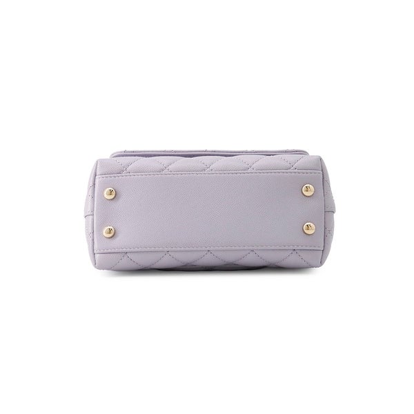 シャネル ハンドバッグ ココマーク ココハンドル ミニ フラップ キャビアスキン AS2215 CHANEL 2way