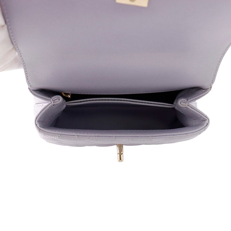 シャネル ハンドバッグ ココマーク ココハンドル ミニ フラップ キャビアスキン AS2215 CHANEL 2way