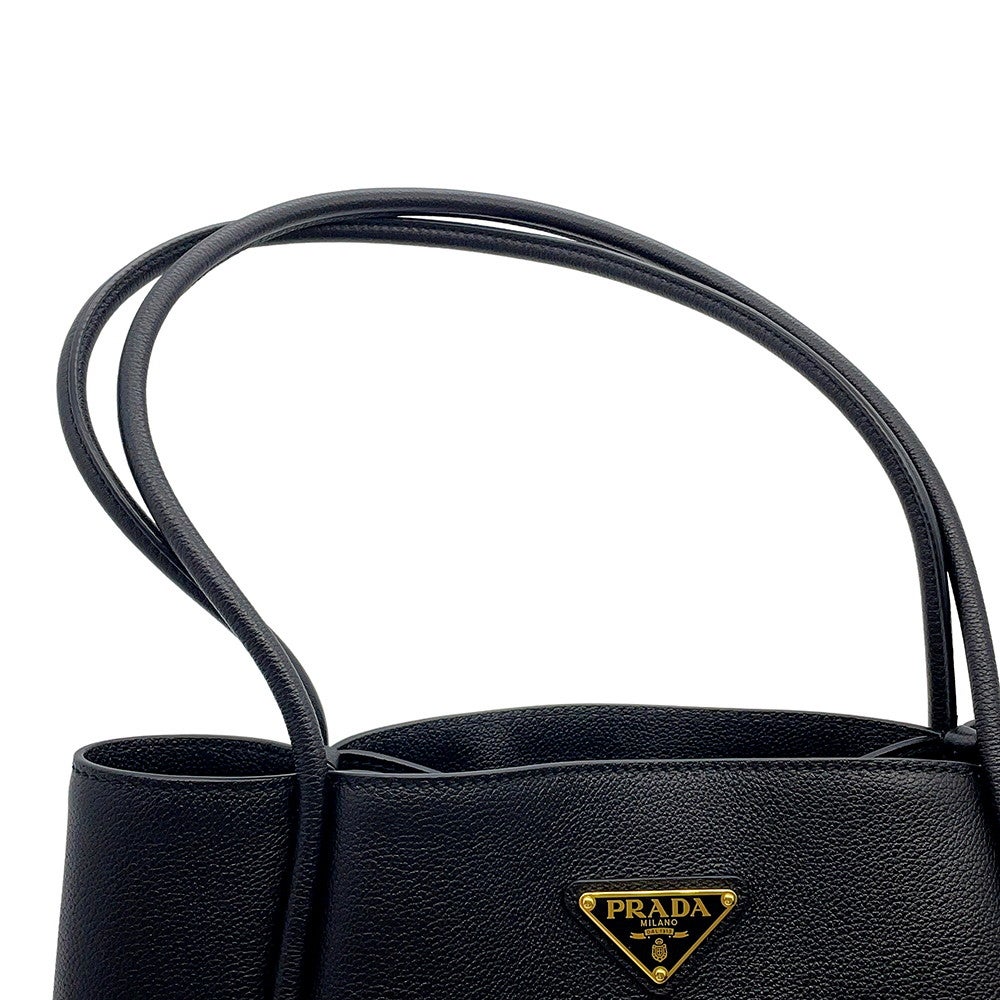 PRADA プラダ　レザートートバッグ　ボストンバック プラダ トートバッグ レディース ブラック PRADA 1BA415 V EOO NZV