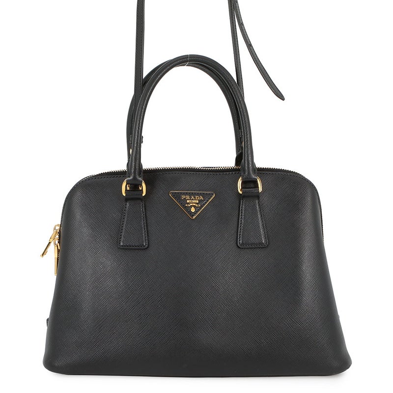プラダ ハンドバッグ サフィアーノレザー BL0837 PRADA 2wayショルダーバッグ 黒