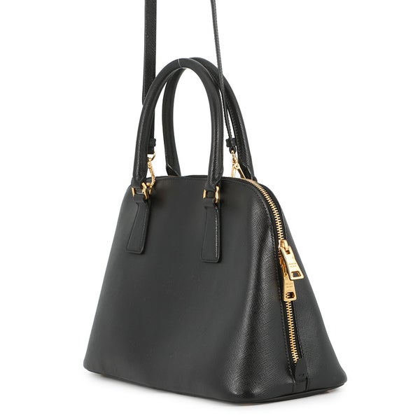 プラダ ハンドバッグ サフィアーノレザー BL0837 PRADA 2wayショルダーバッグ 黒