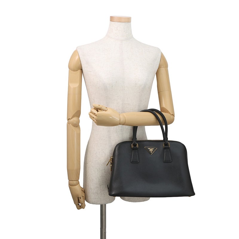 プラダ ハンドバッグ サフィアーノレザー BL0837 PRADA 2wayショルダーバッグ 黒