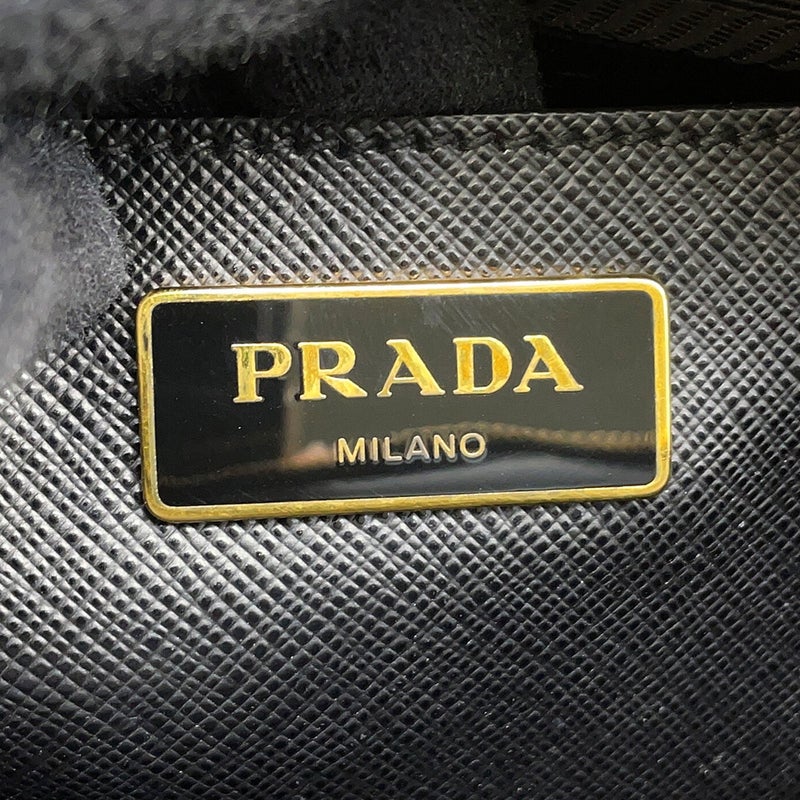 プラダ ハンドバッグ サフィアーノレザー BL0837 PRADA 2wayショルダーバッグ 黒