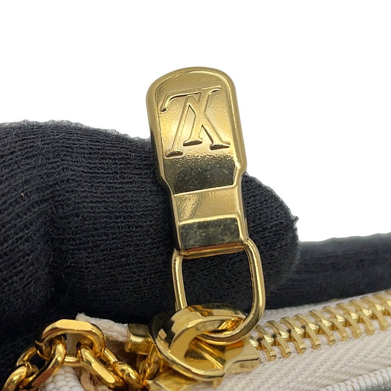 ルイヴィトン ハンドバッグ モノグラム・ミニ ナノ・バケットM12317 2wayショルダーバッグ 白