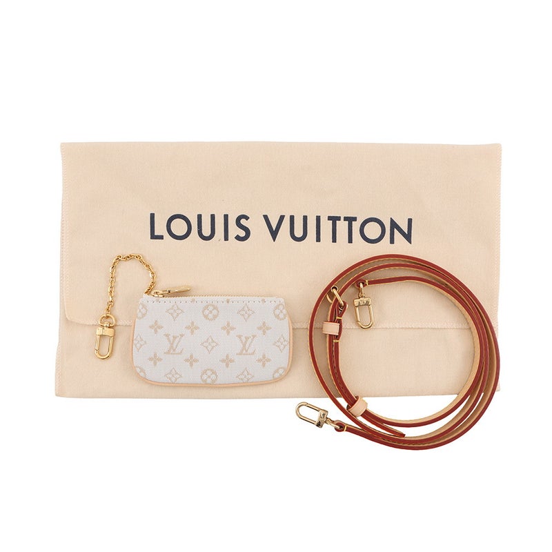 ルイヴィトン ハンドバッグ モノグラム・ミニ ナノ・バケットM12317 2wayショルダーバッグ 白