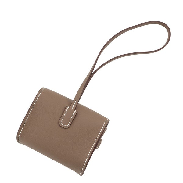 エルメス バッグチャーム ケリー フェスティバル チャーム エトゥープ/ゴールド金具 スイフト K刻印