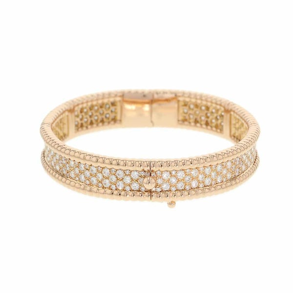 ヴァンクリーフ&アーペル ブレスレット ペルレ 3連モデル エクストラスモール ダイヤ 254P 2.99ct K18PGピンクゴールド VCARO14900