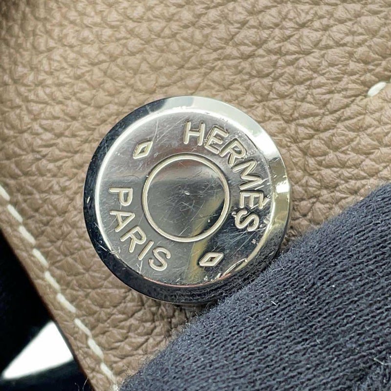 エルメス 長財布 ドゴンロング エトゥープ/シルバー金具 トゴ X刻印 HERMES 財布