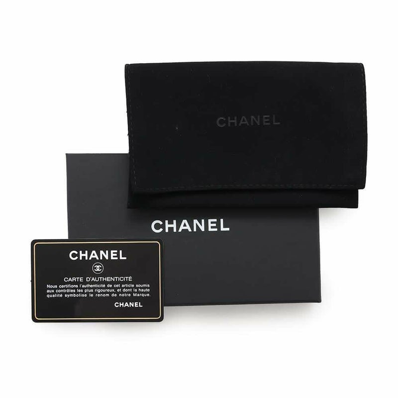 シャネル カードケース マトラッセ ココマーク キャビアスキン AP0213 CHANEL 定期入れ 名刺入れ パスケース 黒