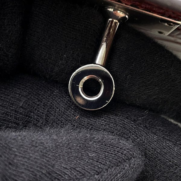 エルメス 長財布 ケリーウォレット ギリーズ ルージュアッシュ/シルバー金具 アリゲーター/アリゲーターマット D刻印