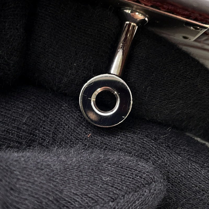 エルメス 長財布 ケリーウォレット ギリーズ ルージュアッシュ/シルバー金具 アリゲーター/アリゲーターマット D刻印