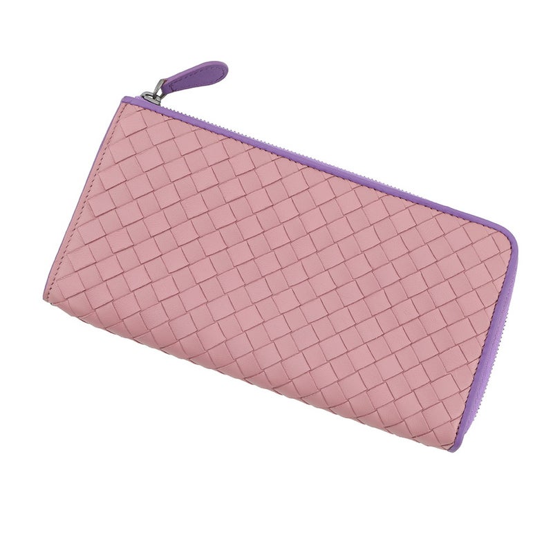 ボッテガヴェネタ 長財布 イントレチャート L字ラウンドファスナー レザー 338137 BOTTEGA VENETA 財布