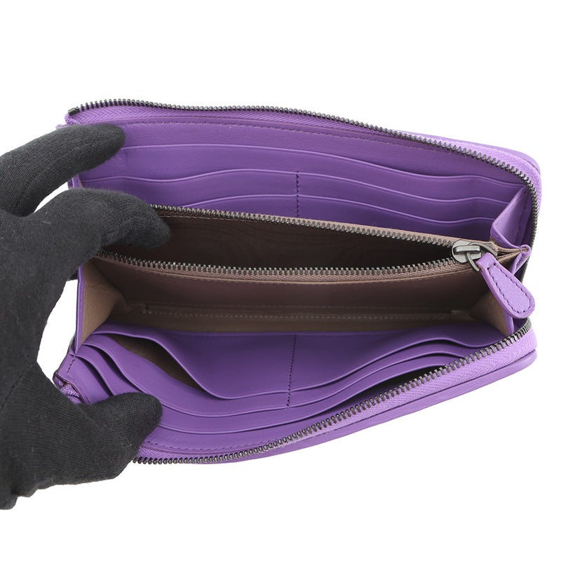 ボッテガヴェネタ 長財布 イントレチャート L字ラウンドファスナー レザー 338137 BOTTEGA VENETA 財布