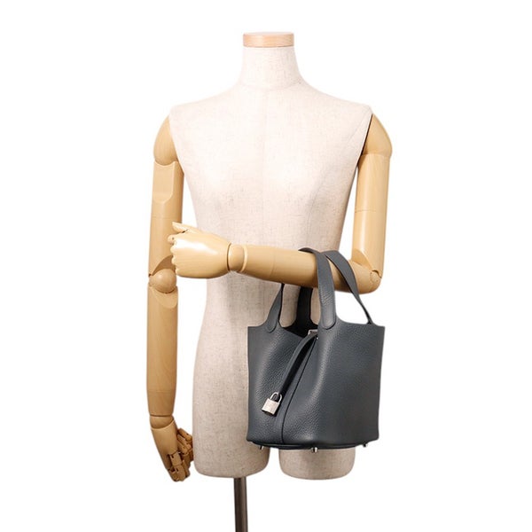 エルメス ハンドバッグ ピコタンロックPM グリミスティ/シルバー金具 トリヨンクレマンス W刻印