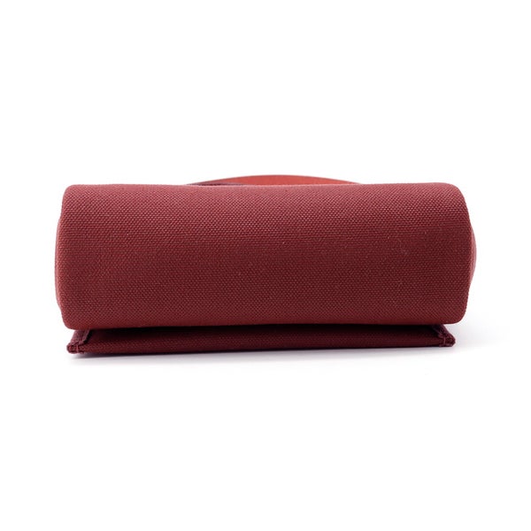 エルメス ショルダーバッグ エールバッグジップ ミニ ルージュアッシュ/ゴールド金具 トワルミリタリー/ヴァッシュハンター K刻印