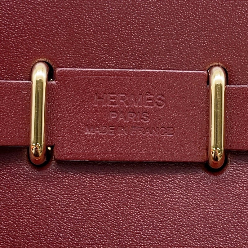 エルメス ショルダーバッグ エールバッグジップ ミニ ルージュアッシュ/ゴールド金具 トワルミリタリー/ヴァッシュハンター K刻印