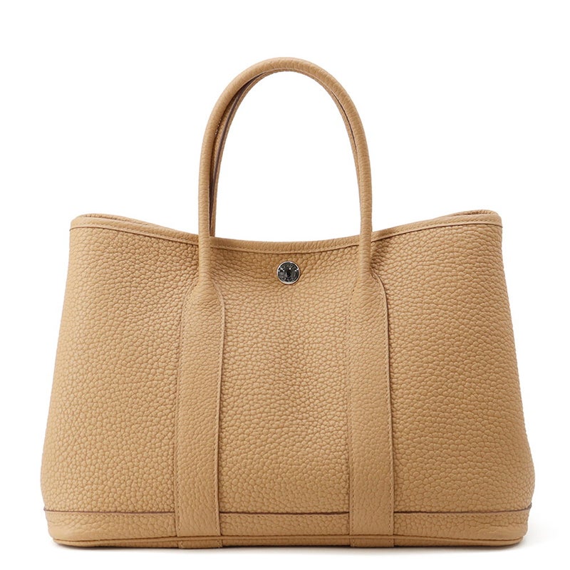 エルメス トートバッグ ガーデンパーティTPM ビスキュイ/シルバー金具 ネゴンダ U刻印