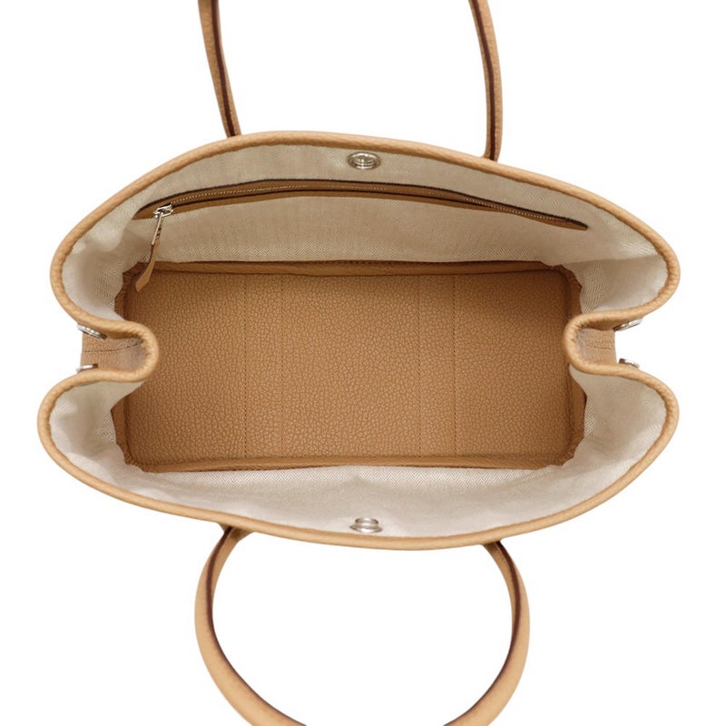 エルメス トートバッグ ガーデンパーティTPM ビスキュイ/シルバー金具 ネゴンダ U刻印