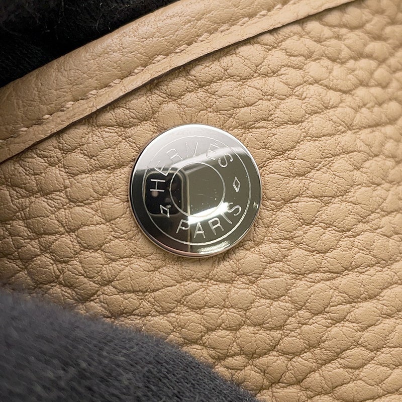 エルメス トートバッグ ガーデンパーティTPM ビスキュイ/シルバー金具 ネゴンダ U刻印