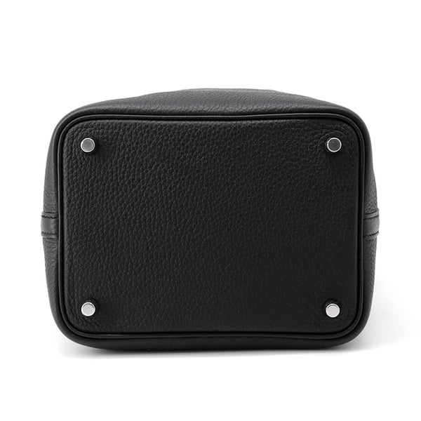 エルメス ハンドバッグ ピコタンロックPM ブラック/シルバー金具 トリヨンクレマンス B刻印 黒