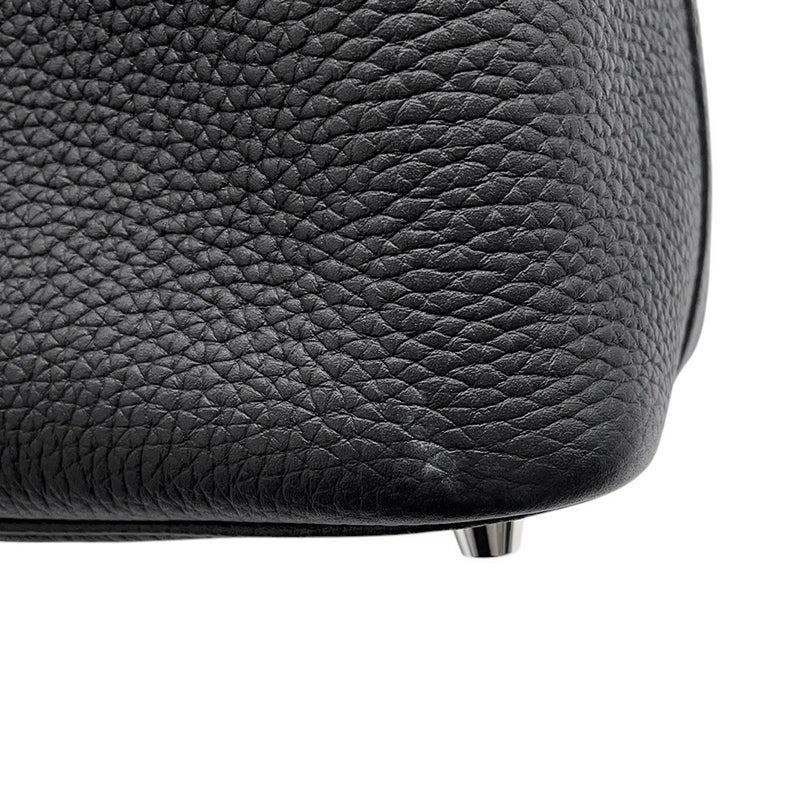 エルメス ハンドバッグ ピコタンロックPM ブラック/シルバー金具 トリヨンクレマンス B刻印 黒