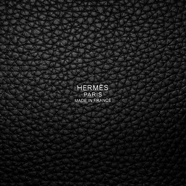 エルメス ハンドバッグ ピコタンロックPM ブラック/シルバー金具 トリヨンクレマンス B刻印 黒