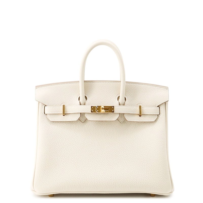 エルメス バーキン25 クレ/ゴールド金具 トゴ K刻印 HERMES Birkin ハンドバッグ