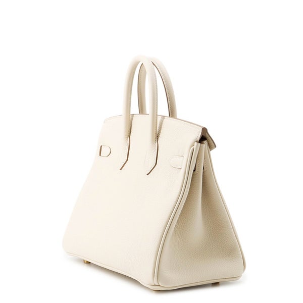 エルメス バーキン25 クレ/ゴールド金具 トゴ K刻印 HERMES Birkin ハンドバッグ