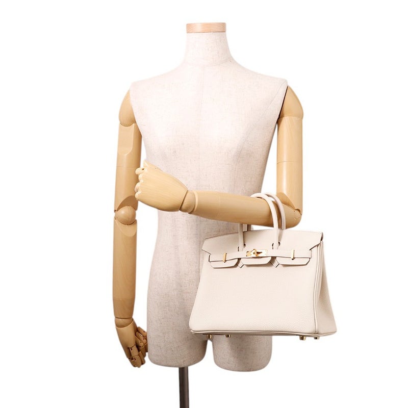 エルメス バーキン25 クレ/ゴールド金具 トゴ K刻印 HERMES Birkin ハンドバッグ