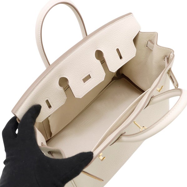 エルメス バーキン25 クレ/ゴールド金具 トゴ K刻印 HERMES Birkin ハンドバッグ